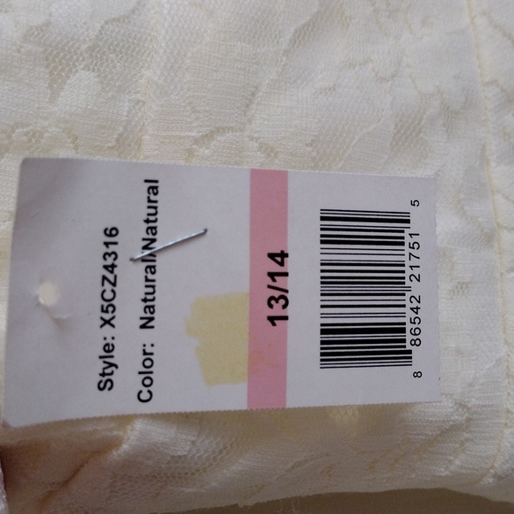 NWT B. Smart Natural Colored Layered Sleeveless Dress Sz 13/14 - Picture 3 of 4